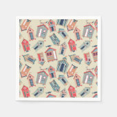 Beach Hut Pattern Servet (Voorkant)