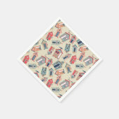 Beach Hut Pattern Servet (Hoek)