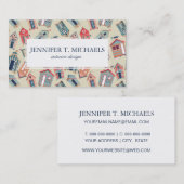 Beach Hut Pattern Visitekaartje (Voorkant / Achterkant)