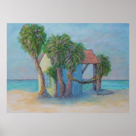 BEACH HUT POSTER (Voorkant)