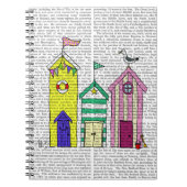 Beach Huts 1 Illustratie Notitieboek (Voorkant)