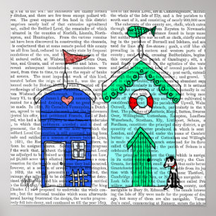 Beach Huts 2 Illustratie Poster