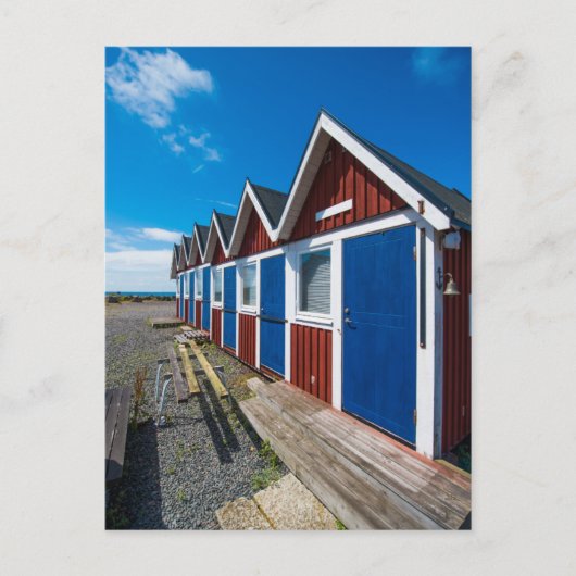 Beach Huts 3 Briefkaart (Voorkant)