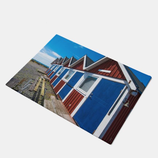 Beach Huts 3 Deurmat (Schuin)