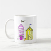 Beach Huts 3 Illustratie Koffiemok (Links)