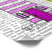 Beach Huts 3 Illustratie Poster (Hoek)