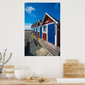 Beach Huts 3 Poster (Keuken)