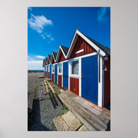 Beach Huts 3 Poster (Voorkant)