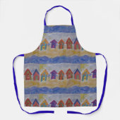 Beach Huts Apron Schort (Voorkant)