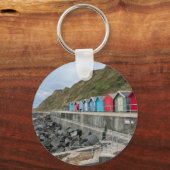 Beach Huts at Sheringham Norfolk  Sleutelhanger (Voorkant)