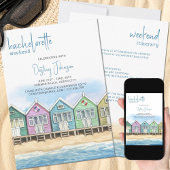 Beach Huts Bachelorette Weekend Itinerary Kaart