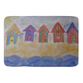 Beach Huts Bath Mat (Voorkant)