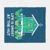 Beach Huts | Beach Hut-eigenaars | Latere Mok Fleece Deken (Voorkant (Horizontaal))