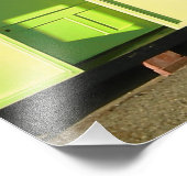 Beach huts blauw skies zand engele zeefoto foto afdruk (Hoek)