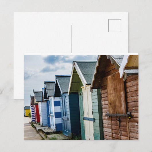 Beach huts briefkaart (Voorkant / Achterkant)