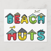 Beach Huts Briefkaart (Voorkant)