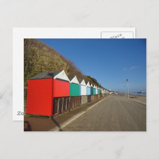 Beach huts briefkaart (Voorkant / Achterkant)
