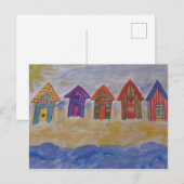 Beach Huts Briefkaart (Voorkant / Achterkant)