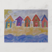 Beach Huts Briefkaart (Voorkant)