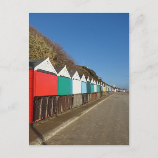 Beach huts briefkaart (Voorkant)