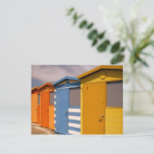 Beach Huts Briefkaart (Staand voorkant)