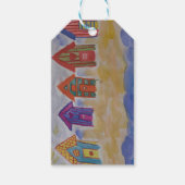 Beach Huts Cadeaulabel (Voorkant)