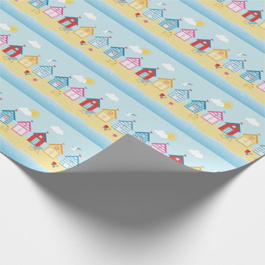 Beach Huts Cadeaupapier (Hoek)