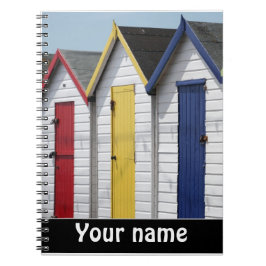 Beach Huts gepersonaliseerd Notitieboek
