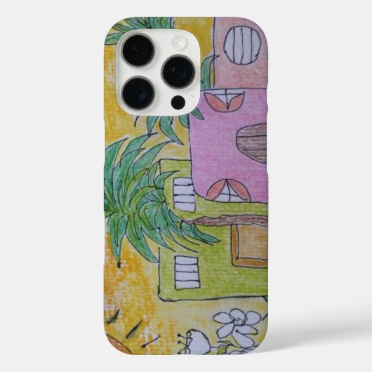 Beach Huts Golden Skies iPhone / iPad case (Achterkant)