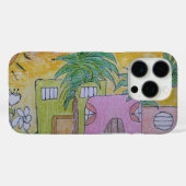 Beach Huts Golden Skies iPhone / iPad case (Achterkant (horizontaal))