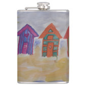 Beach Huts Heupfles (Voorkant)