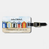 Beach Huts I Bagagelabel (Voorkant horizontaal)