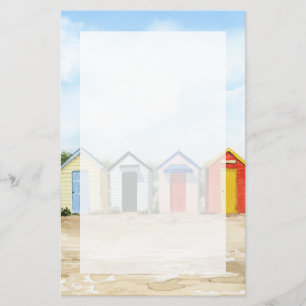 Beach Huts I Briefpapier