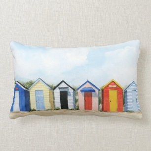Beach Huts I Kussen
