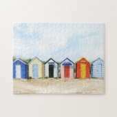 Beach Huts I Legpuzzel (Horizontaal)