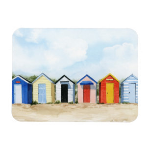Beach Huts I Magneet