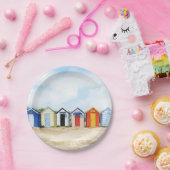 Beach Huts I Papieren Bordje (Feest)