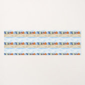 Beach Huts I Yogamat (Achterkant (horizontaal))