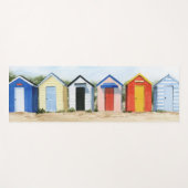 Beach Huts I Yogamat (Voorkant (horizontaal))