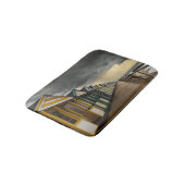 Beach Huts in een Storm van de zomer | Southwold Badmat (Gekanteld)