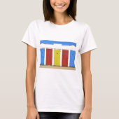 Beach huts in Vendée in Frankrijk T-shirt (Voorkant)
