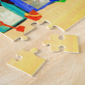 'Beach Huts' Jigsaw Puzzel (Zijkant)