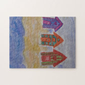 Beach Huts Jigzaag Puzzle Legpuzzel (Horizontaal)