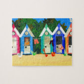 "Beach Huts" Jigzaag Puzzle Legpuzzel (Horizontaal)