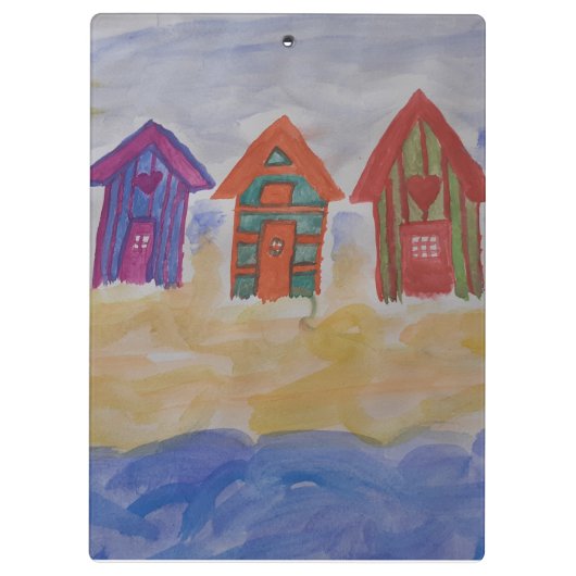 Beach Huts Klembord (Achterkant)