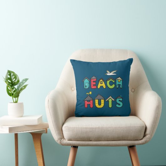 Beach Huts Kussen (Stoel)