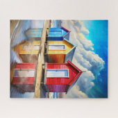 Beach Huts Legpuzzel (Horizontaal)