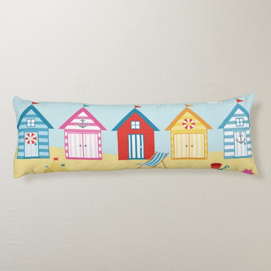 Beach Huts Lichaamskussen (Achterkant)