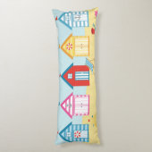 Beach Huts Lichaamskussen (Achterkant (Verticaal))