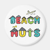 Beach Huts Magneet (Voorkant)